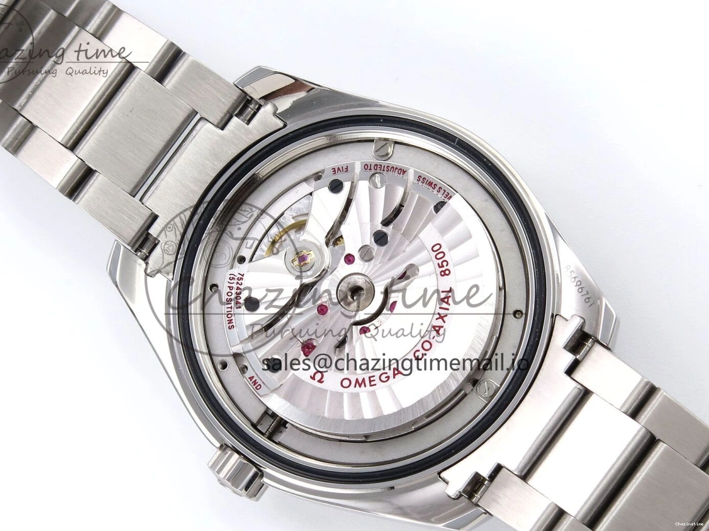 0108 Aqua Terra 150M GMT OMF 1:1 Best Edition White Blue Dial on SS Bracelet A RelaxedFit 7709